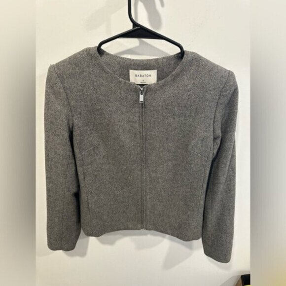 ⭐️ Like new- BABATON BOWMAN WOOL BLEND FULL ZIP BLAZER JACKET - Picture 3 of 8